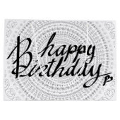 Grand Sac Cadeau Joyeux anniversaire à toi. (Dos)