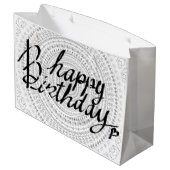 Grand Sac Cadeau Joyeux anniversaire à toi. (Dos Angle)