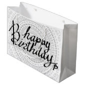 Grand Sac Cadeau Joyeux anniversaire à toi. (Devant Angle)