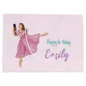 Grand Sac Cadeau Joyeux anniversaire - Ballerina Nutcracker avec no (Dos)