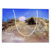Grand Sac Cadeau Joyeux Anniversaire Beach Sunrise (Dos)