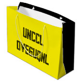 Grand Sac Cadeau Joyeux anniversaire codé avec ROT13 Cipher (Dos Angle)