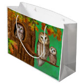 Grand Sac Cadeau Joyeux anniversaire du hibou de nous ! (Dos Angle)