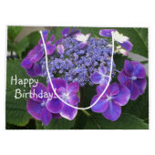 Grand Sac Cadeau Joyeux anniversaire Hydrangea Blossom (Dos)