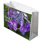 Grand Sac Cadeau Joyeux anniversaire Hydrangea Blossom (Dos Angle)