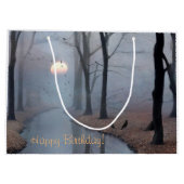 Grand Sac Cadeau Joyeux anniversaire Misty Morning (Dos)