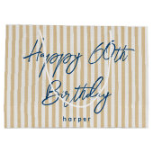 Grand Sac Cadeau Joyeux Anniversaire N'Importe Quel Âge Personnalis (Dos)