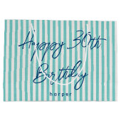 Grand Sac Cadeau Joyeux Anniversaire N'Importe Quel Âge Personnalis (Dos)