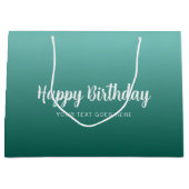 Grand Sac Cadeau Joyeux Anniversaire Personnalisé Modèle Moderne Él (Devant)