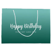 Grand Sac Cadeau Joyeux Anniversaire Personnalisé Modèle Moderne Él (Dos)