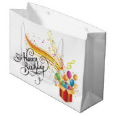 Grand Sac Cadeau Joyeux Anniversaire Pour Vous (Devant Angle)