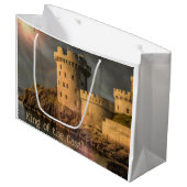 Grand Sac Cadeau Joyeux Anniversaire Roi Du Château (Devant Angle)