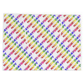 Grand Sac Cadeau Joyeux Anniversaire Sweet 16 (Dos)