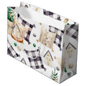 Grand Sac Cadeau Joyeux cadeau de décoration de Noël (Devant Angle)