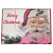 Grand Sac Cadeau Joyeux cadeau de Noël Père Noël (Devant)