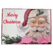 Grand Sac Cadeau Joyeux cadeau de Noël Père Noël (Dos)