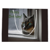 Grand Sac Cadeau Joyeux Chat Kitty Anniversaire (Dos)