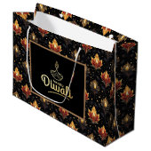 Grand Sac Cadeau Joyeux Diwali (Devant Angle)
