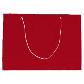 Grand Sac Cadeau Joyeux et lumineux Script élégant Noël rouge (Dos)