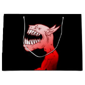 Grand Sac Cadeau Joyeux Halloween Ghoul (Devant)