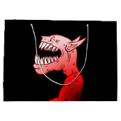 Grand Sac Cadeau Joyeux Halloween Ghoul (Dos)