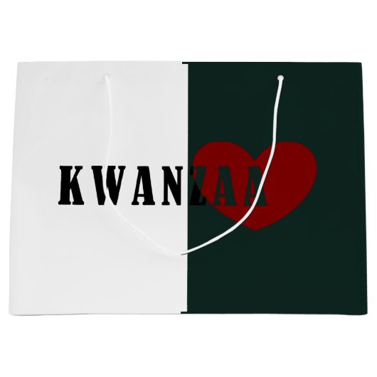 Grand Sac Cadeau Joyeux Kwanzaa (Devant)