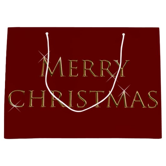 Grand Sac Cadeau Joyeux Noël (Devant)