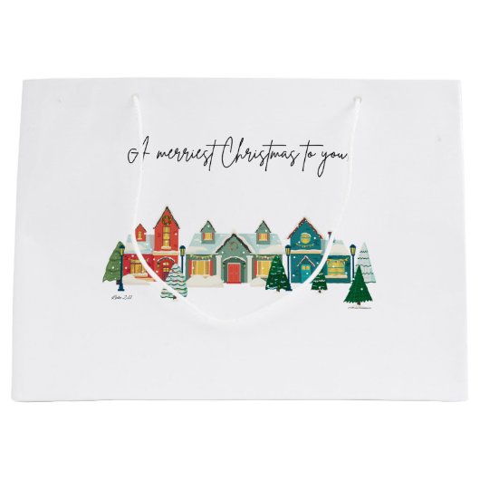 Grand Sac Cadeau Joyeux Noël ! (Devant)