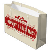 Grand Sac Cadeau Joyeux Noël (Dos Angle)