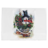 Grand Sac Cadeau Joyeux Noël (Dos)