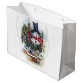 Grand Sac Cadeau Joyeux Noël (Dos Angle)