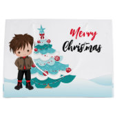 Grand Sac Cadeau Joyeux Noël (Devant)