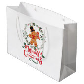 Grand Sac Cadeau Joyeux Noël (Dos Angle)