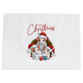 Grand Sac Cadeau Joyeux Noël (Devant)