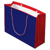 Grand Sac Cadeau Joyeux Noël à Red Bow (Dos Angle)