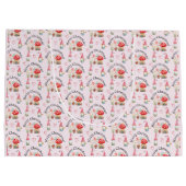 Grand Sac Cadeau Joyeux Noël Aquarelle Gnome Et Champignons (Dos)