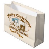 Grand Sac Cadeau Joyeux Noël, Chut !*ter était plein (Devant Angle)