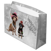 Grand Sac Cadeau Joyeux Noël de chiwawa (Dos Angle)