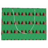 Grand Sac Cadeau Joyeux Noël moderne & élégant (Dos)