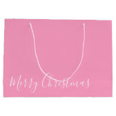 Grand Sac Cadeau Joyeux Noël, ou Message do-it-yourself, Blanc & Ro (Dos)