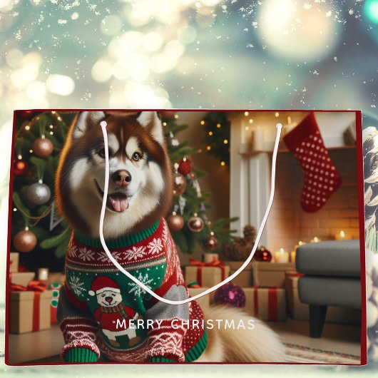 Grand Sac Cadeau Joyeux Noël photo