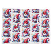 Grand Sac Cadeau Joyeux Noël Pour Vous | Gnomes vacances (Dos)