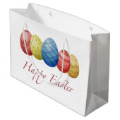 Grand Sac Cadeau Joyeux oeufs de Pâques (Dos Angle)