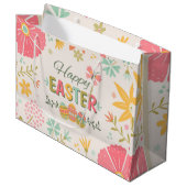 Grand Sac Cadeau Joyeux Pâques (Devant Angle)