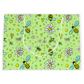 Grand Sac Cadeau joyeux printemps (Devant)