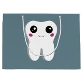 Grand Sac Cadeau Joyeux sourire Dental Tooth Cute (Devant)