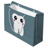 Grand Sac Cadeau Joyeux sourire Dental Tooth Cute (Devant Angle)