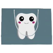 Grand Sac Cadeau Joyeux sourire Dental Tooth Cute (Dos)