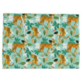 Grand Sac Cadeau Jungle de Cheetah, faune Nature Wild Cats Tigers (Dos)