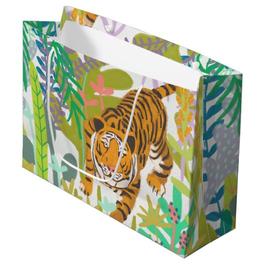 Grand Sac Cadeau Jungle Roar - Tigre (Devant Angle)
